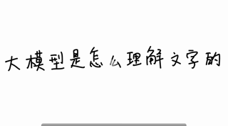 大模型是怎样理解文字的---分词器